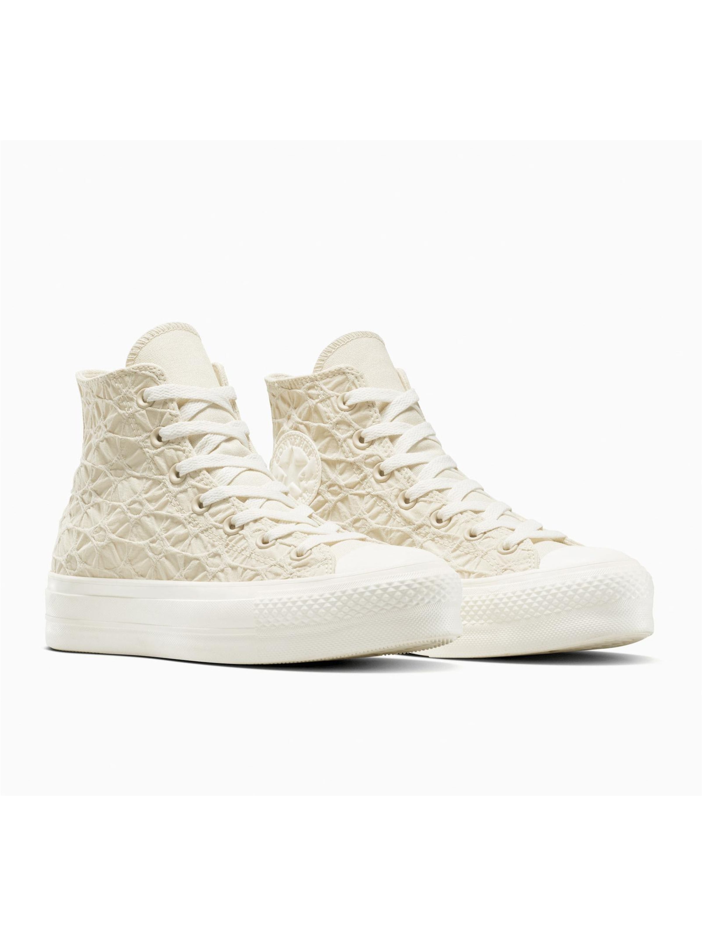 Sneaker bassa 'Converse Chuck Taylor All Star Lift Platform Textured Material' di CONVERSE in beige