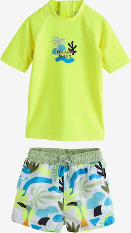 Next Urheilullinen uima-asu värissä keltainen: etupuoli