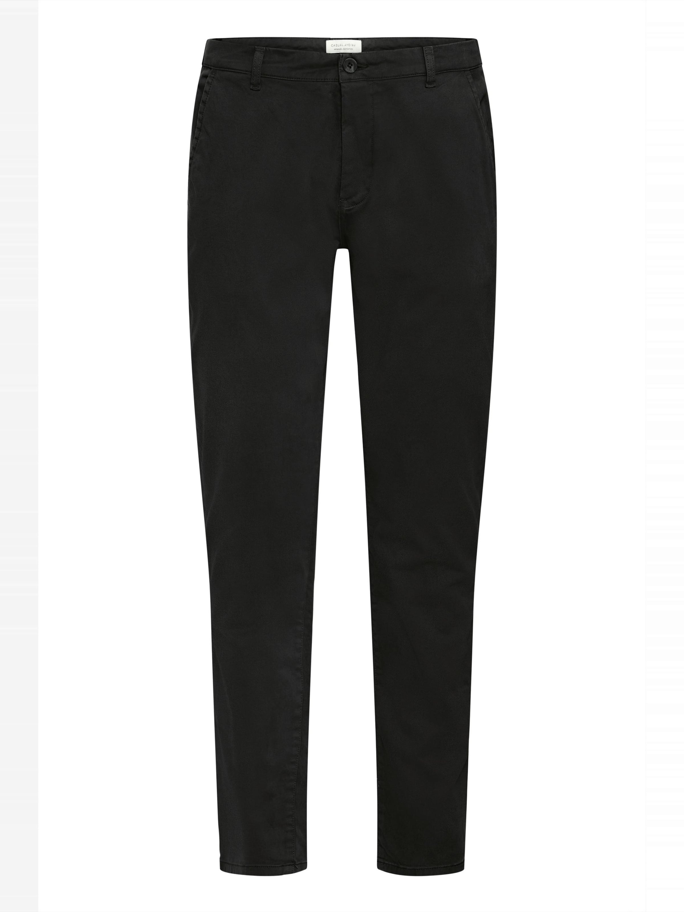 Casual Friday Chino kalhoty 'Viggo' – černá: přední strana