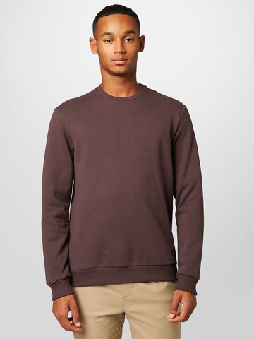 Only & Sons Regular Fit Sweatshirt 'Ceres' in Braun: Vorderseite