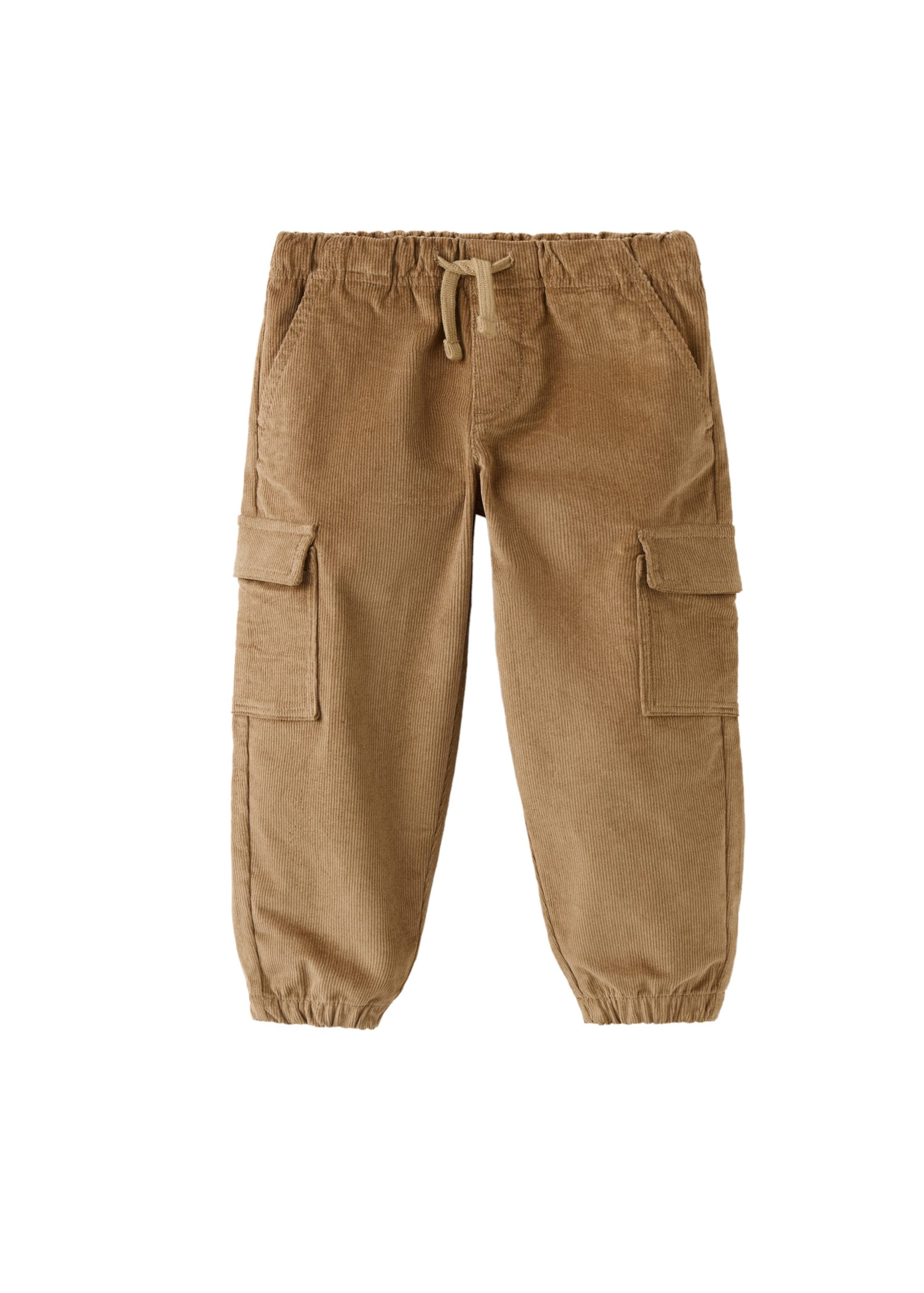 Tapered Pantaloni de la MANGO KIDS pe maro: față