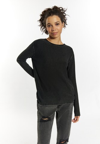 myMo ROCKS Sweater 'Ucy' in Black: front