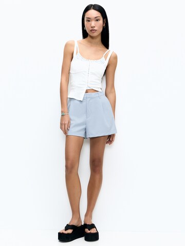 Pull&Bear Regularen Hlače | modra barva