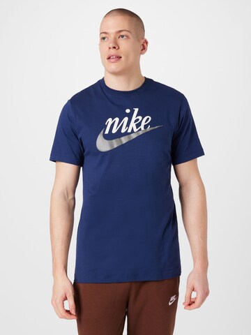 Nike Sportswear Shirt 'FUTURA 2' in Blauw: voorkant