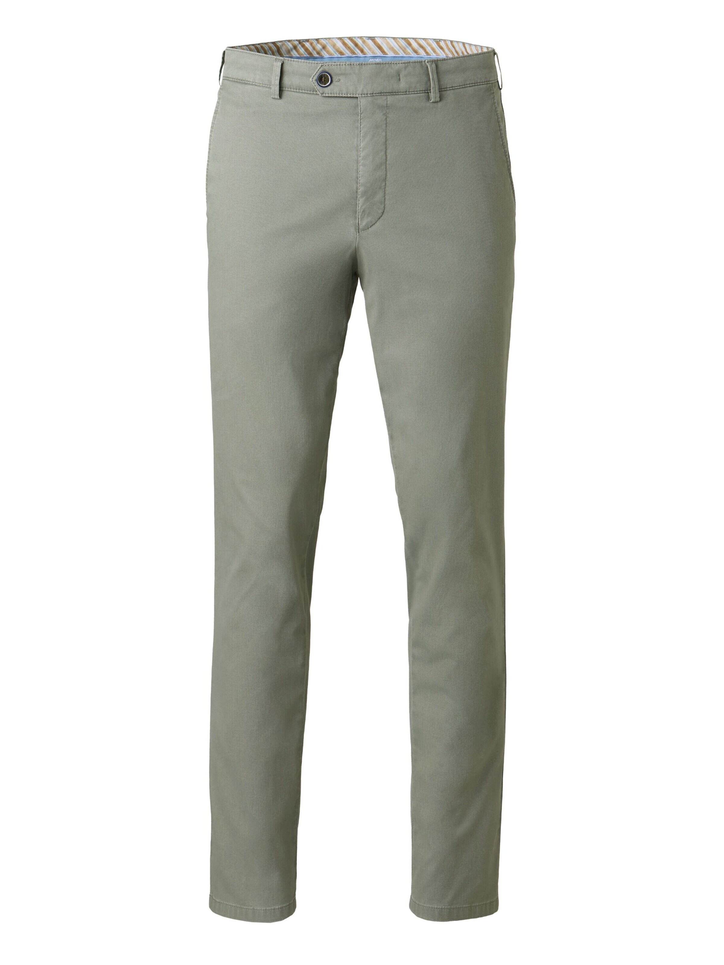MEYER Regular Chino 'Roma 1-5080' in Groen: voorkant