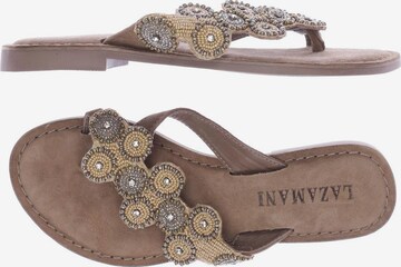 LAZAMANI Sandals & High-Heeled Sandals in 36 in Brown: front