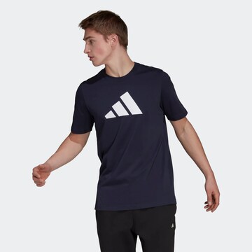 ADIDAS PERFORMANCE Funkční tričko – modrá: přední strana