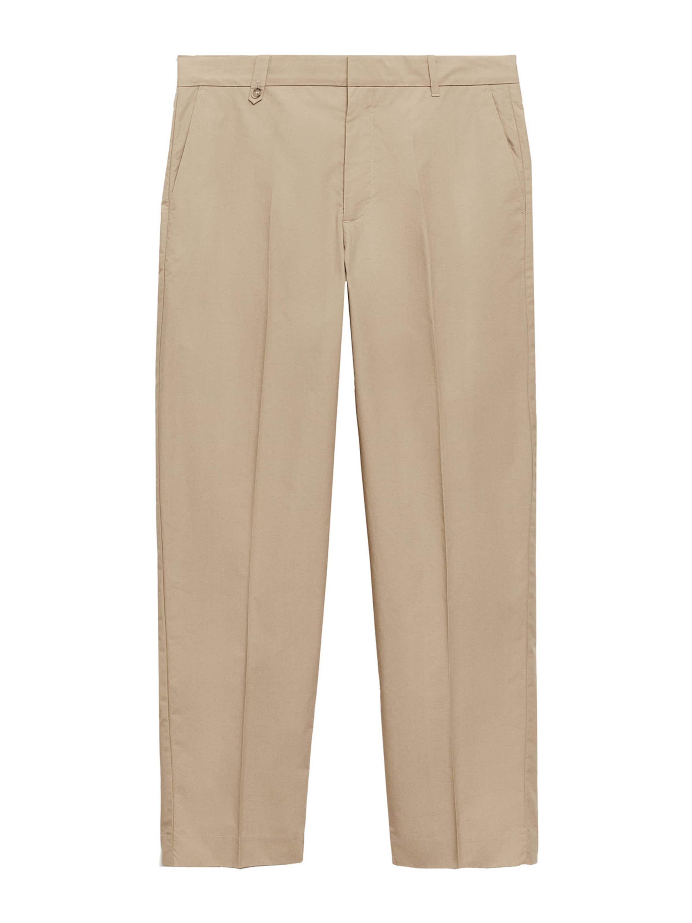 MANGO MAN Loosefit Kalhoty 'Davide' – béžová: přední strana