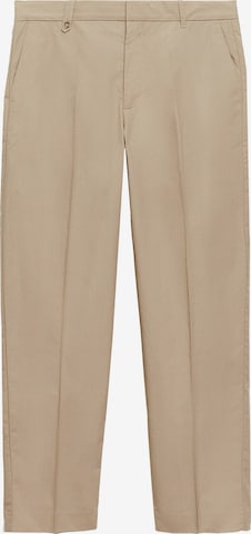 MANGO MAN Lużny krój Spodnie 'Davide' w kolorze beżowy: przód