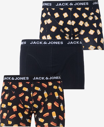 JACK & JONES Boxerky 'JACKEVIN FOOD' – černá: přední strana