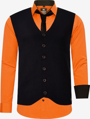 Rusty Neal Overhemd in Oranje: voorkant