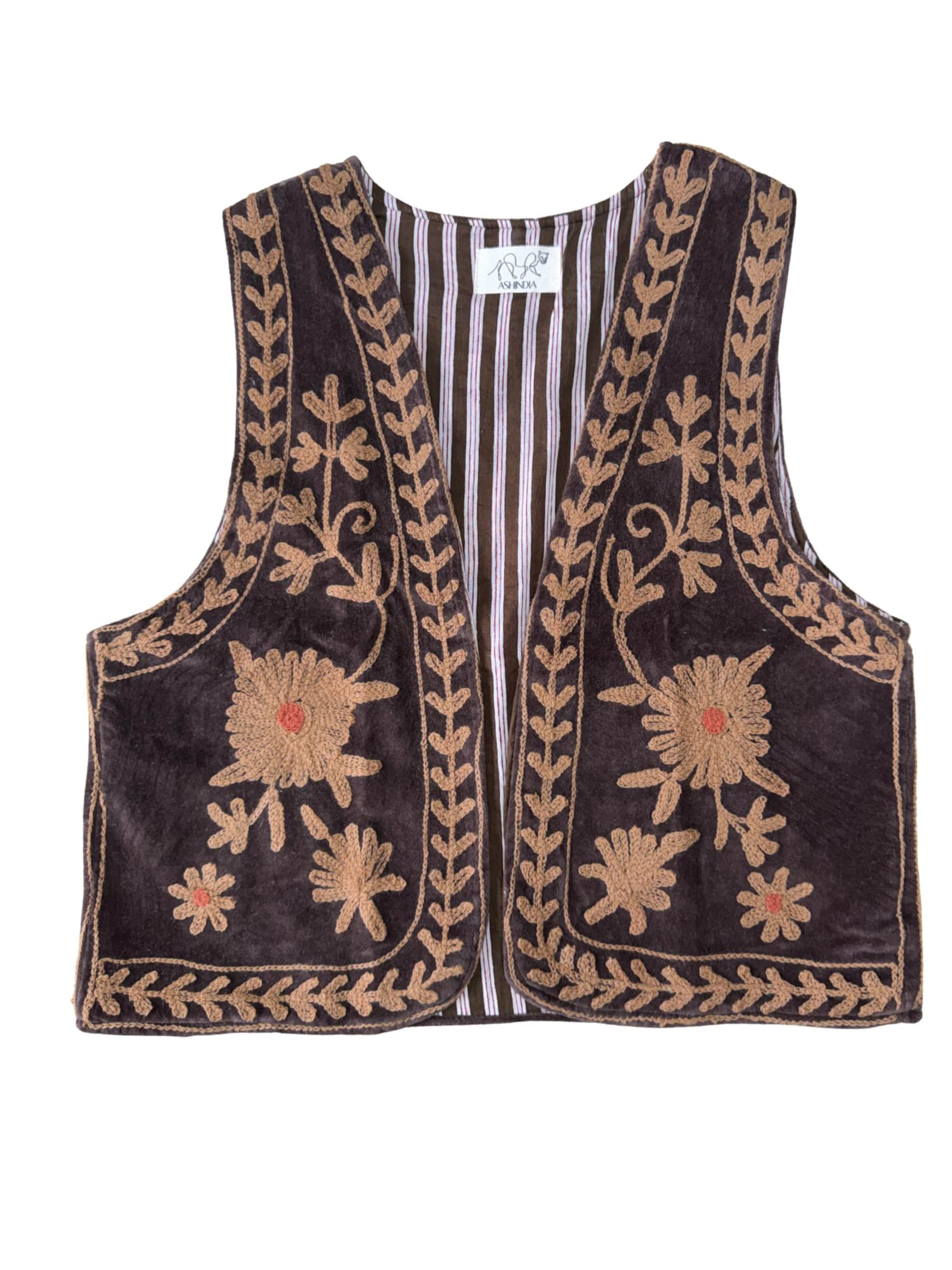 ASHINDIA Vest 'Weste-samt-5' in Mixed colors: front