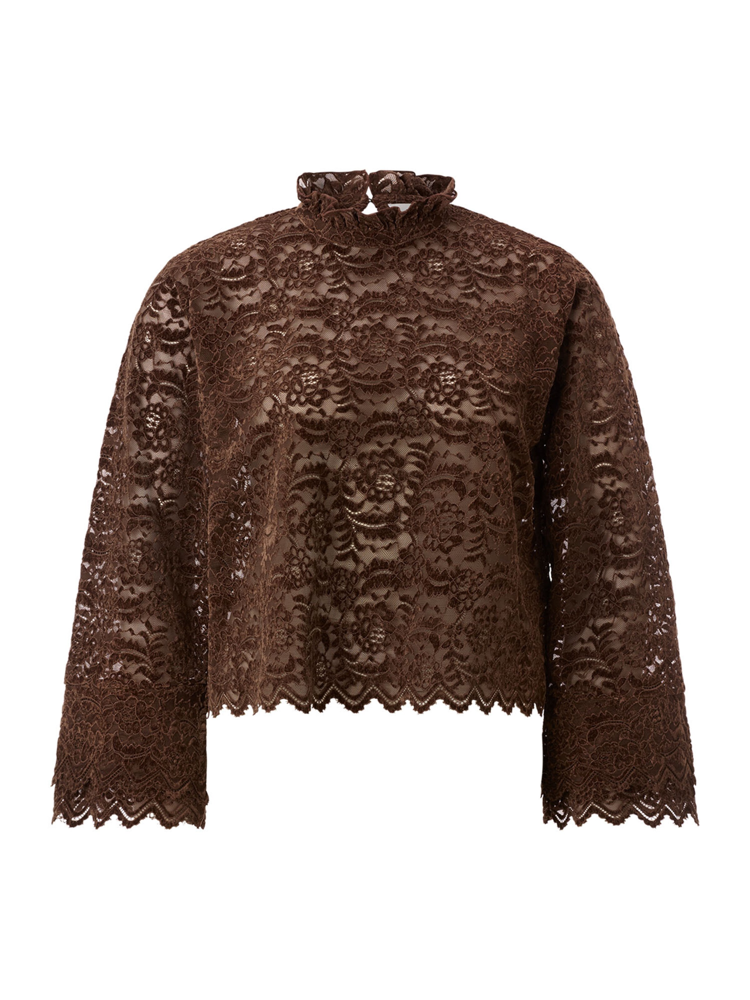 Rich & Royal Bluse in Braun: Vorderseite