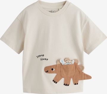 T-Shirt Next en beige : devant