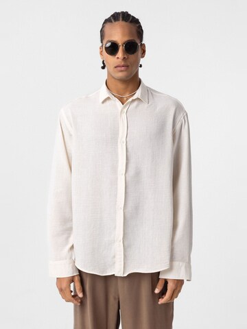 Dandalo Comfort Fit Hemd in Beige: Vorderseite