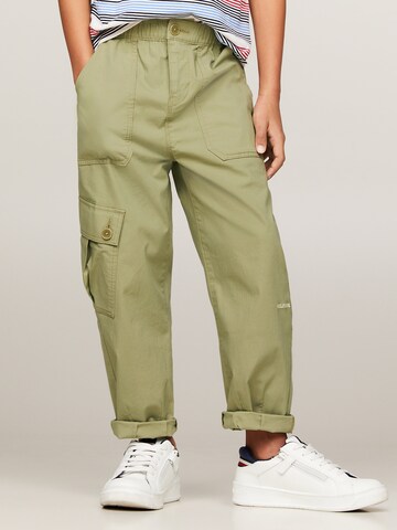 TOMMY HILFIGER Loose fit Pants in Green: front