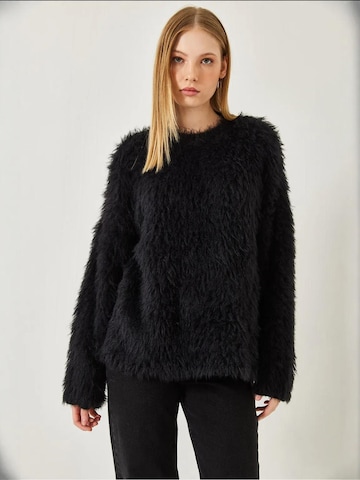 Pull-over oversize Bianco Lucci en noir