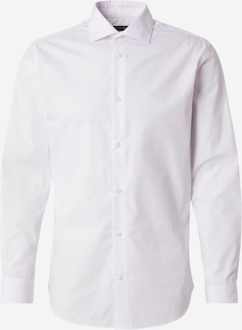 JACK & JONES Button Up Shirt 'JWHPARKER' in White: front