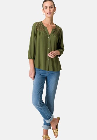 Camicia da donna di zero in verde