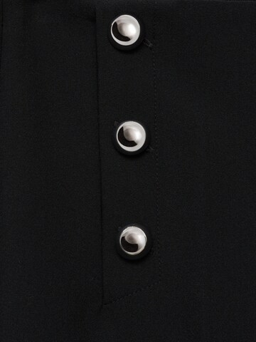 MANGO Wide leg Pleated Pants 'Baguette' in Black