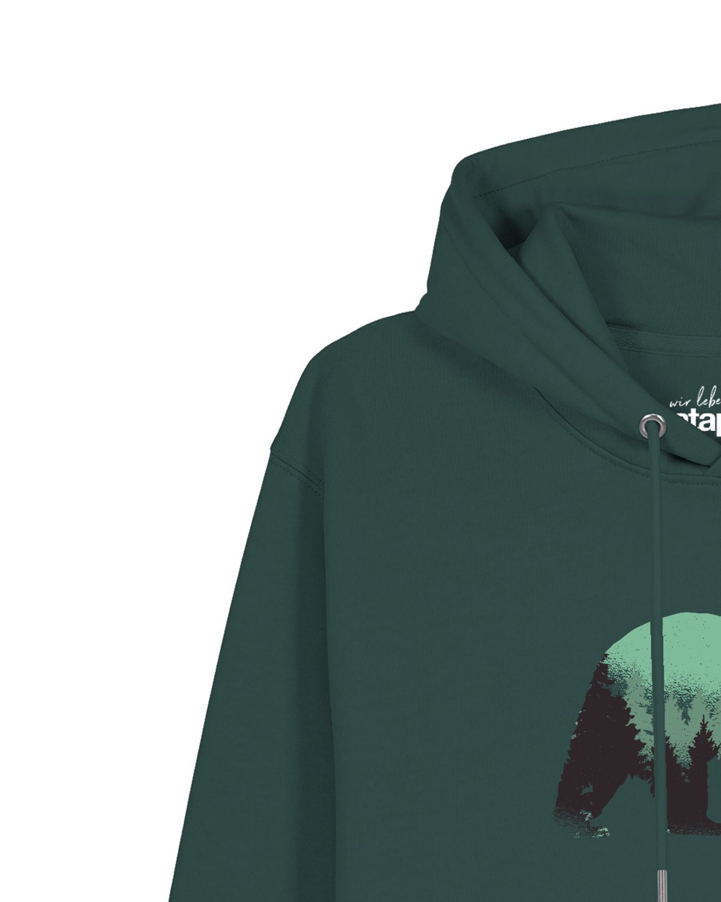 Felpa 'Waldbär' di Watapparel in verde