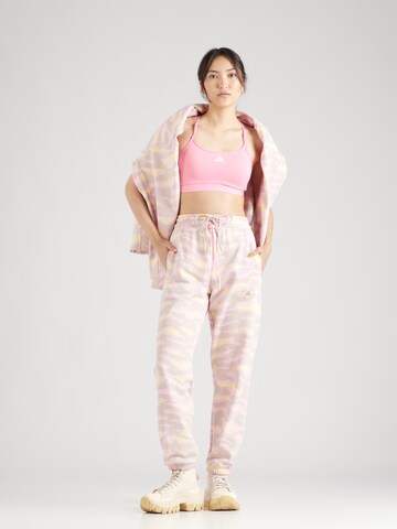 Effilé Pantalon de sport 'Printed' ADIDAS BY STELLA MCCARTNEY en gris