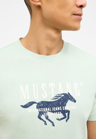 MUSTANG T-Shirt 'Austin' in Grün