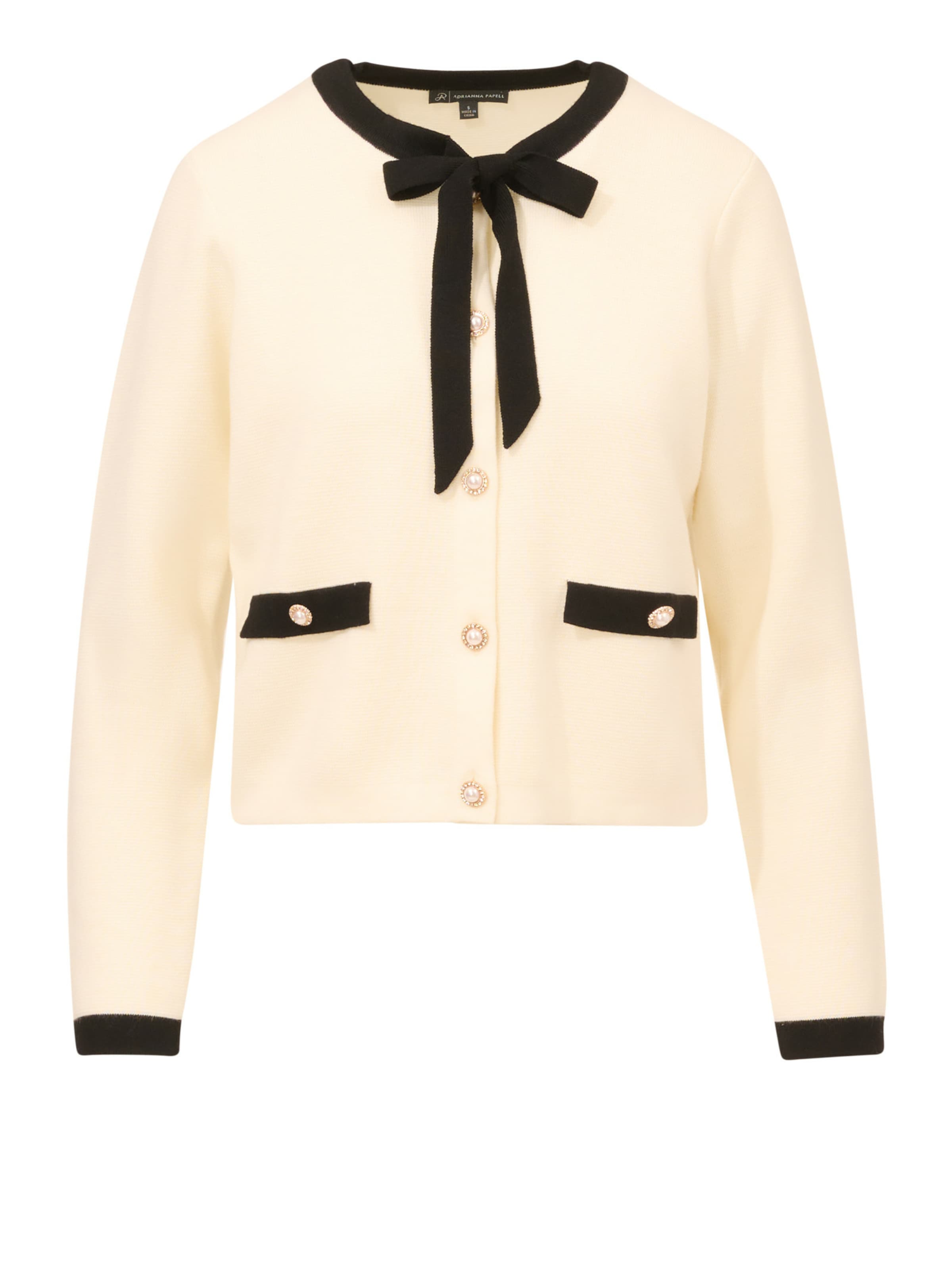 Adrianna Papell Knit cardigan in Beige: front