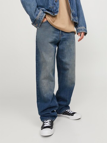 JACK & JONES Wide leg Jeans 'Eddie Cooper' in Blauw: voorkant