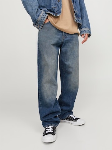 JACK & JONES Wide leg Jeans 'Eddie Cooper' in Blauw: voorkant