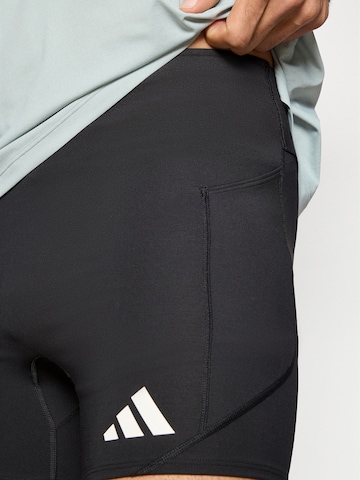 ADIDAS PERFORMANCE Skinny Παντελόνι φόρμας 'ADIZERO' σε μαύρο
