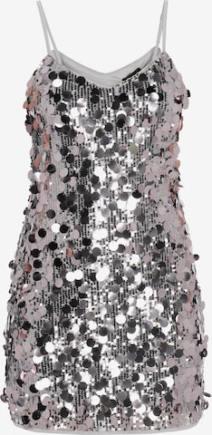 Robe de cocktail myMo at night en argent : devant