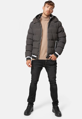 INDICODE JEANS Winter Jacket ' Marlon ' in Grey