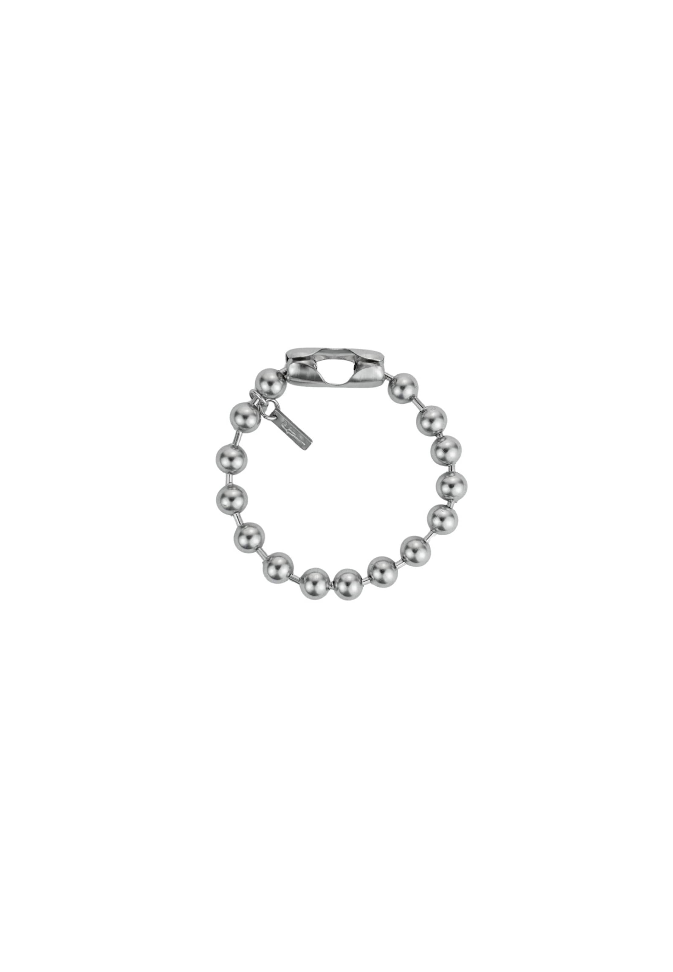 Bracelet 'Big Ball' Fainz en argent : devant