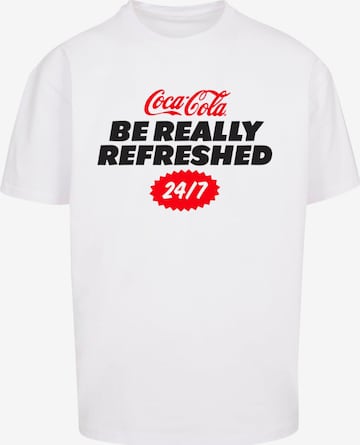 Merchcode Shirt in Wit: voorkant