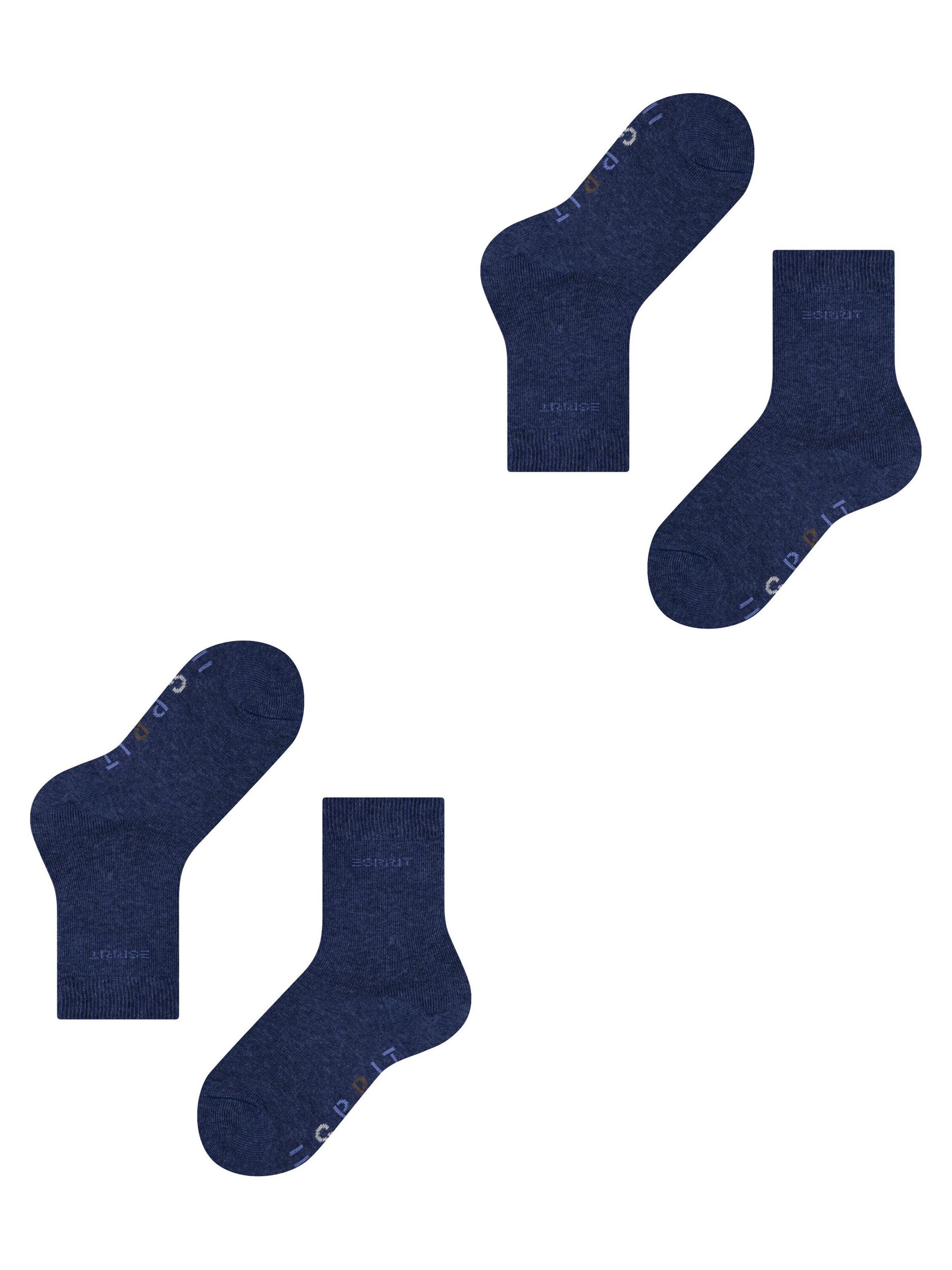 ESPRIT Socken 'Foot Logo 2-Pack'‌‌‌‌‌‌ in Blau