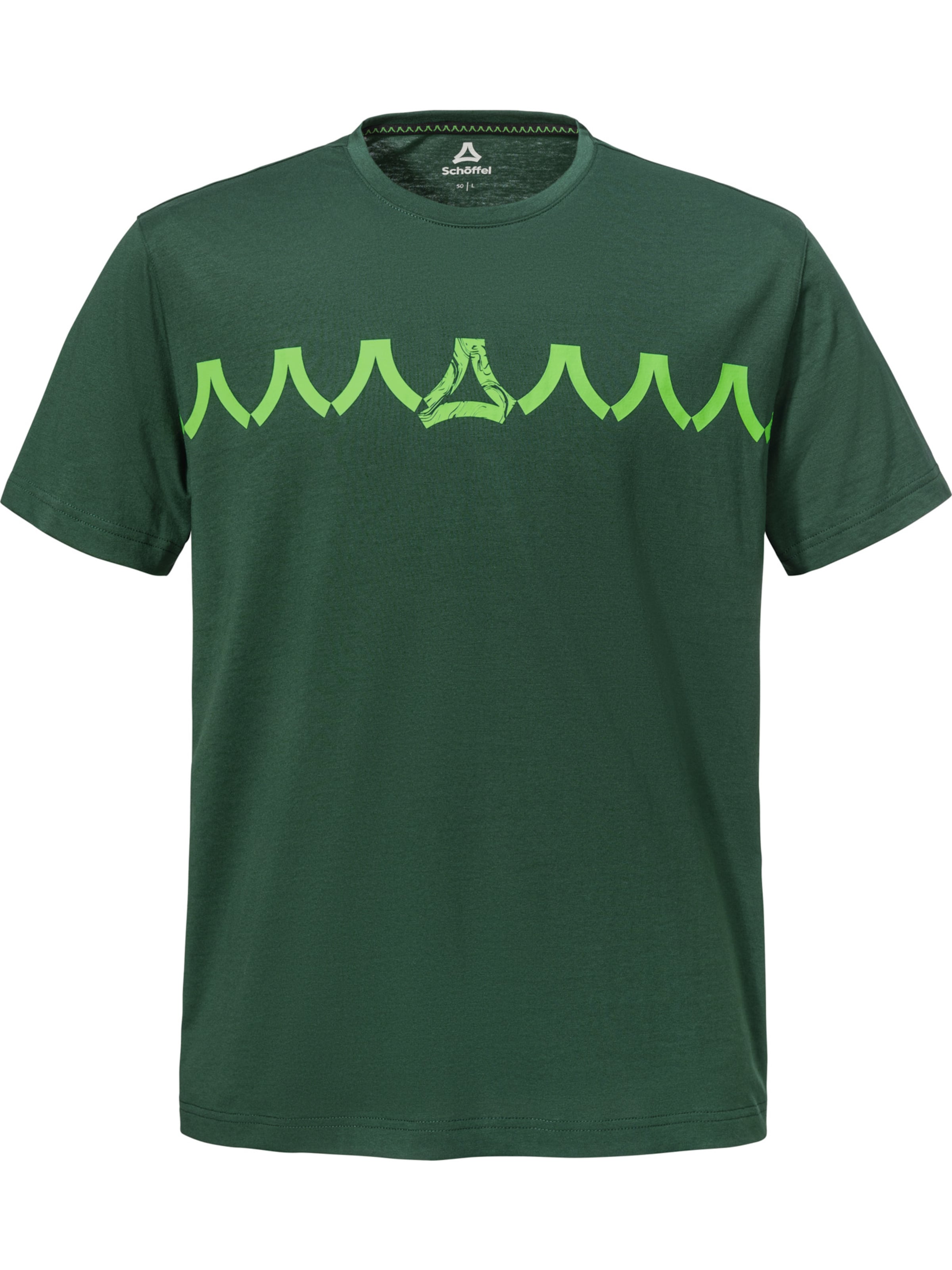 T-Shirt fonctionnel 'Elmori' Schöffel en vert : devant