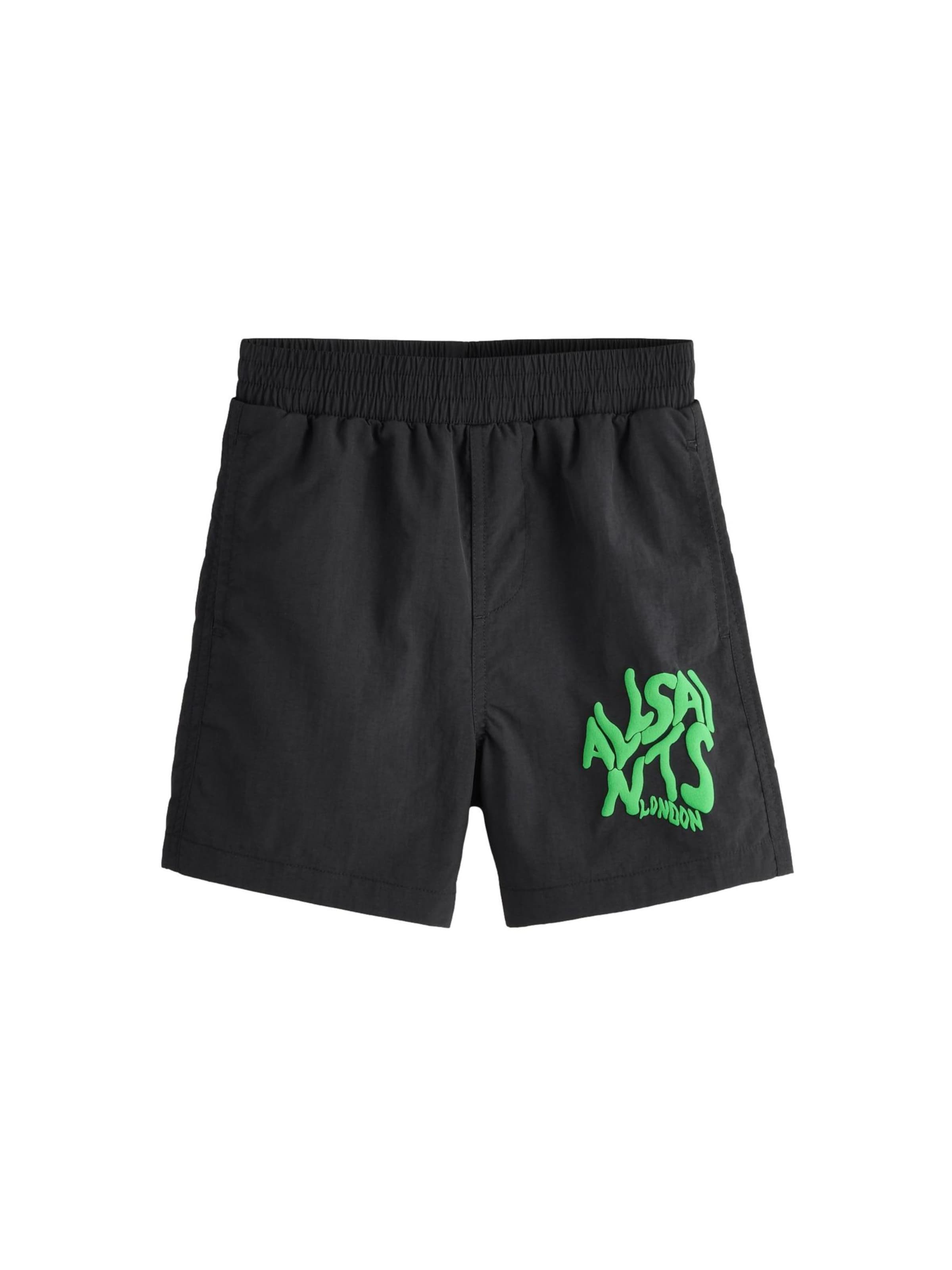 smALLSAINTS - Bermudas en negro: frente