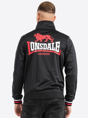 LONSDALE Ζακέτα φούτερ σε μαύρο