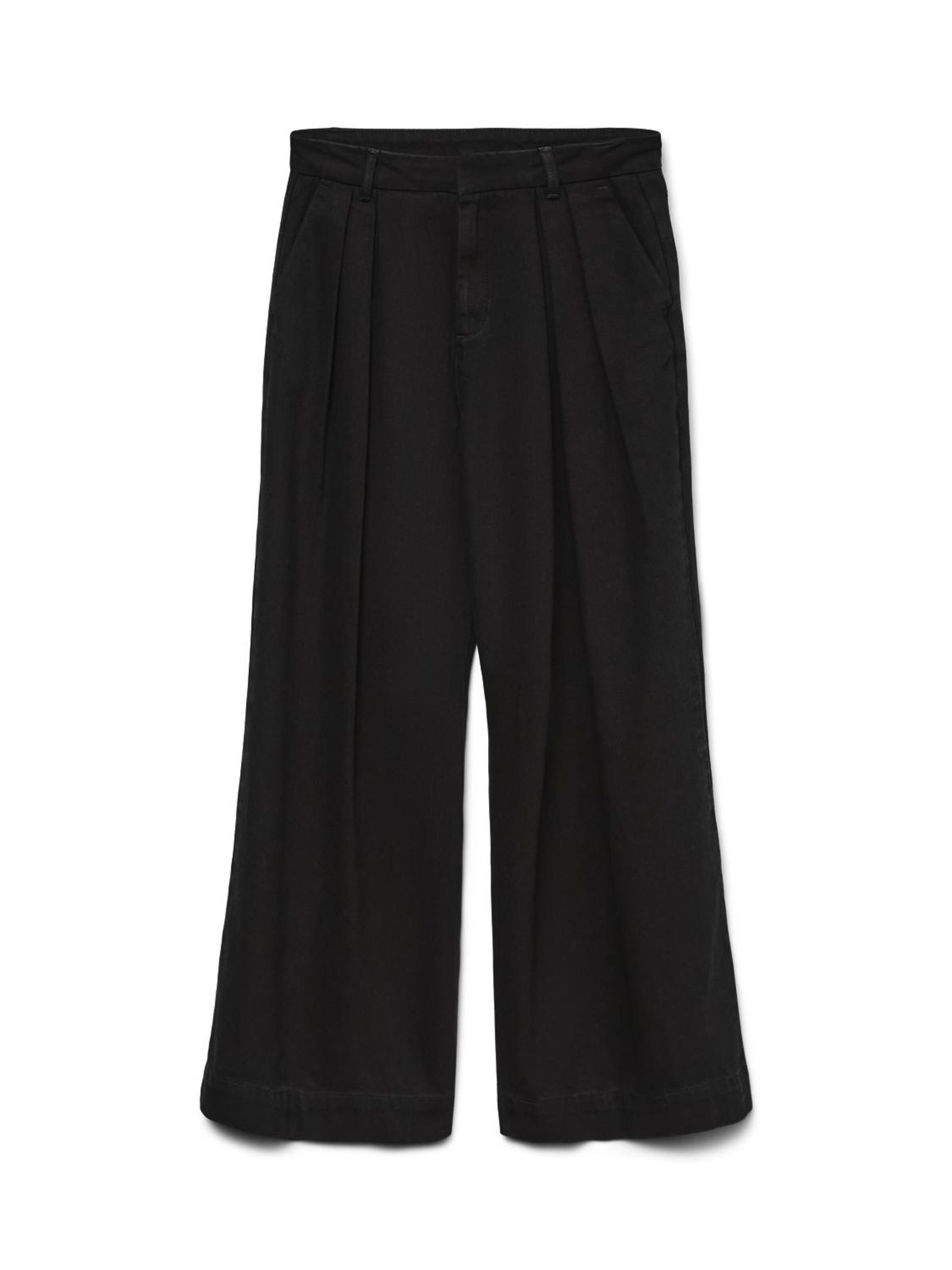 Wide Leg Jean à pince 'Pennie' VERO MODA en noir : devant