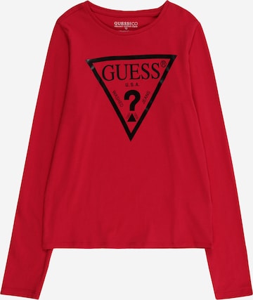 T-Shirt GUESS en rouge : devant
