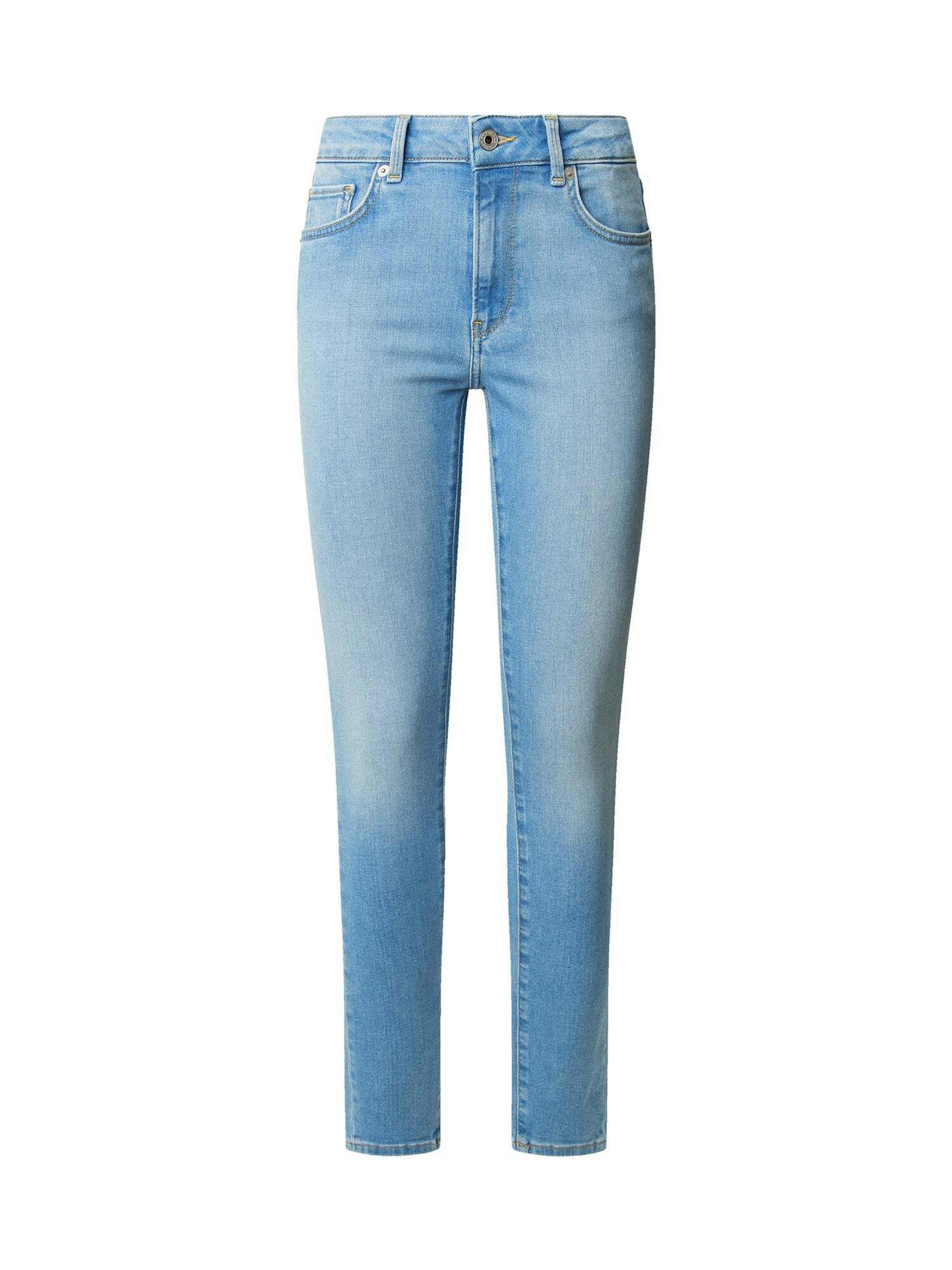 Coupe slim Jeggings Pepe Jeans en bleu : devant