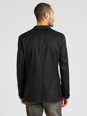 TOPMAN Slim fit Poslovni suknjič  | črna barva