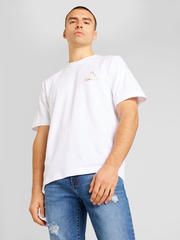 T-Shirt 'STAGGER' JACK & JONES en blanc : devant