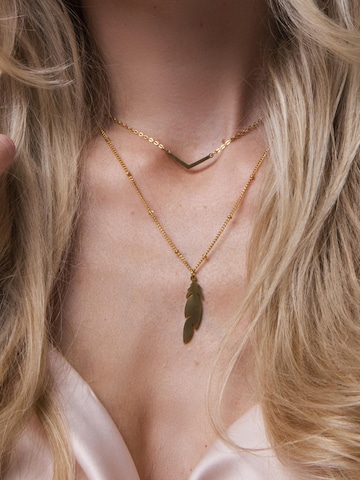 Amberz Ketting 'Mari' in Goud