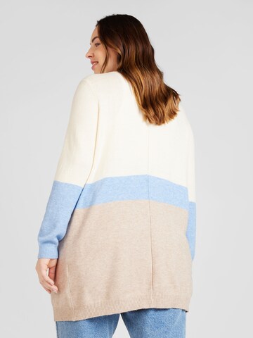 ONLY Carmakoma Knit Cardigan 'New Stone' in Beige