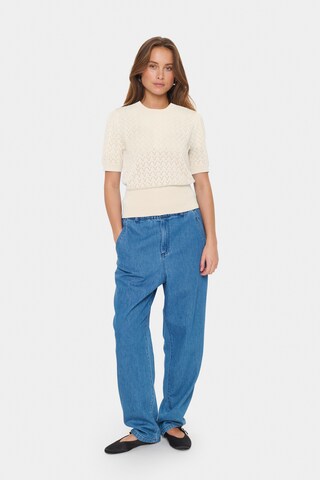 SAINT TROPEZ Pullover 'KarnaSZ' in Beige
