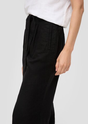 Wide Leg Pantalon s.Oliver en noir