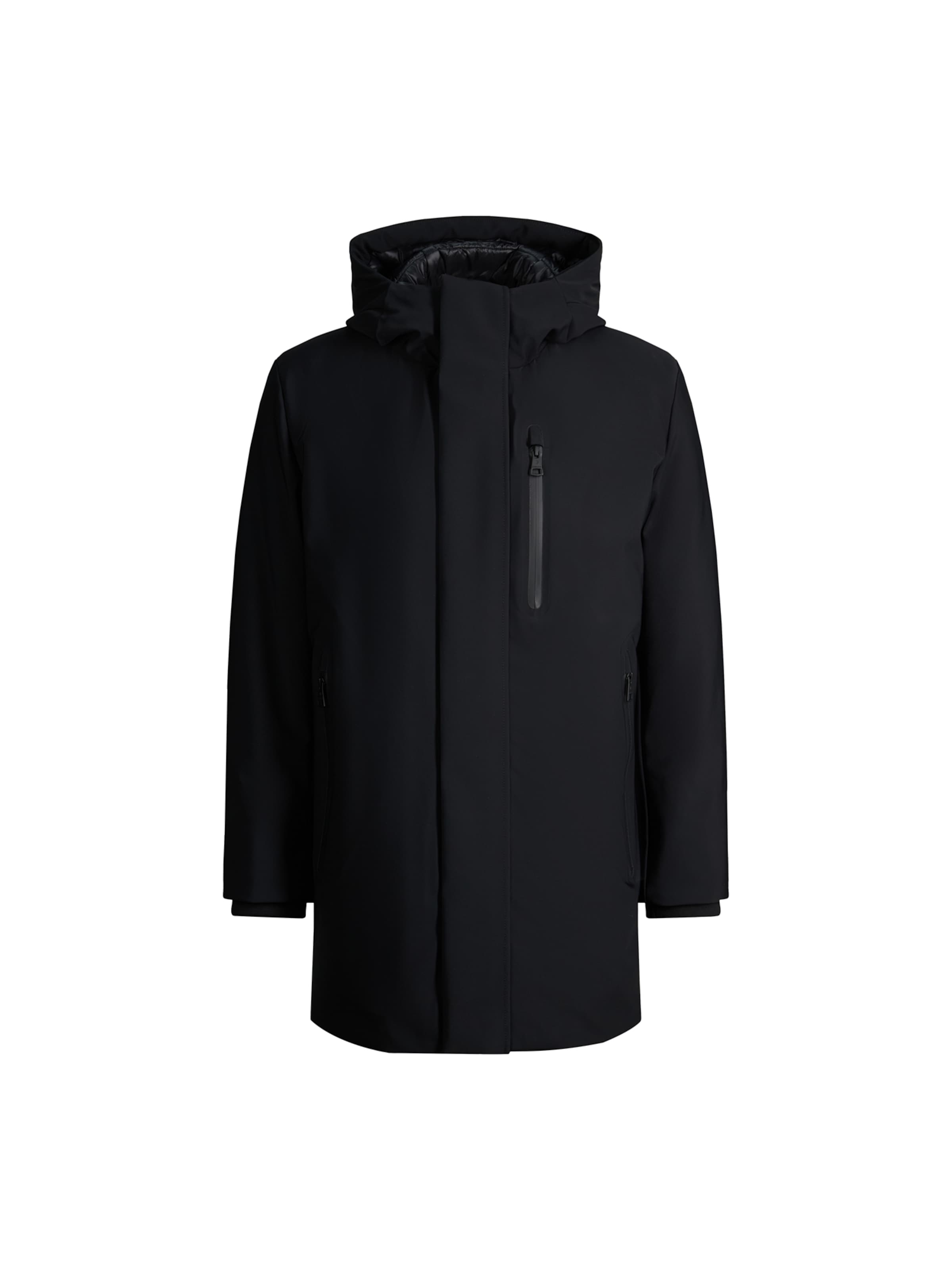 STRELLSON Winterparka in Zwart: voorkant