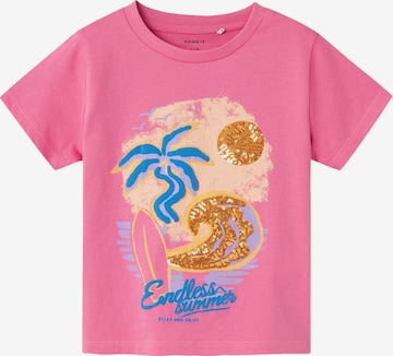 NAME IT T-Shirt 'JUICER' in Pink: predná strana